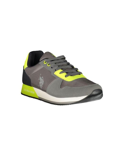 U.S. POLO ASSN. Multicolor Gray Polyester Sneaker for men