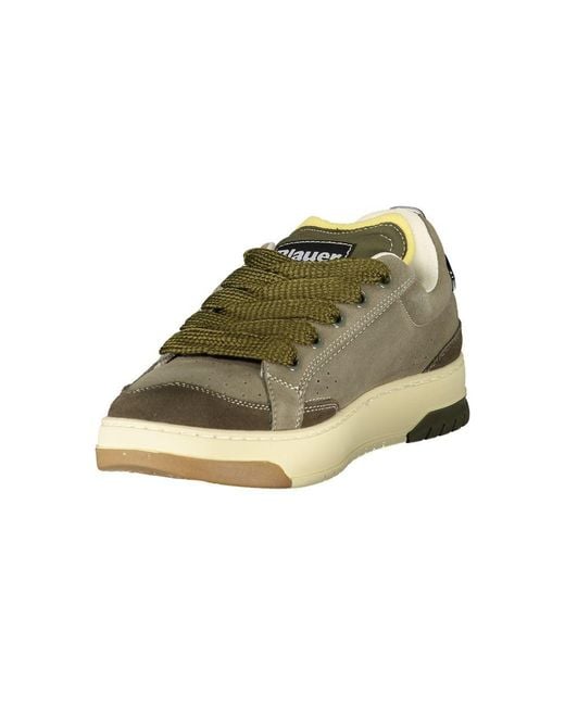 Blauer Green Leather Sneaker for men