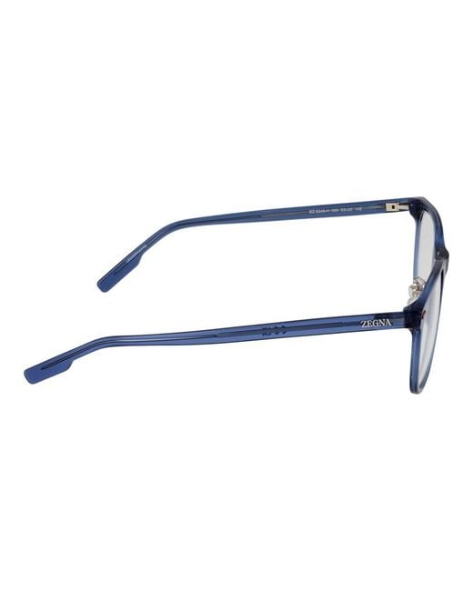 Zegna Blue Acetate Glasses (Frames) for men