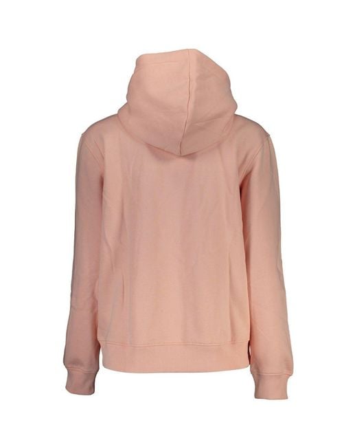 Calvin Klein Pink Chic Hooded Fleece Sweatshirt