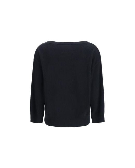 Extreme Cashmere Blue Black Cashmere Sweater