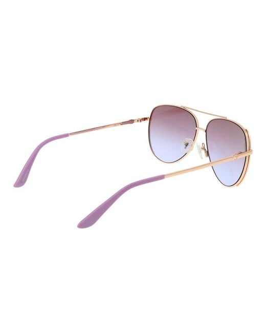Guess Purple Metal Sunglasses