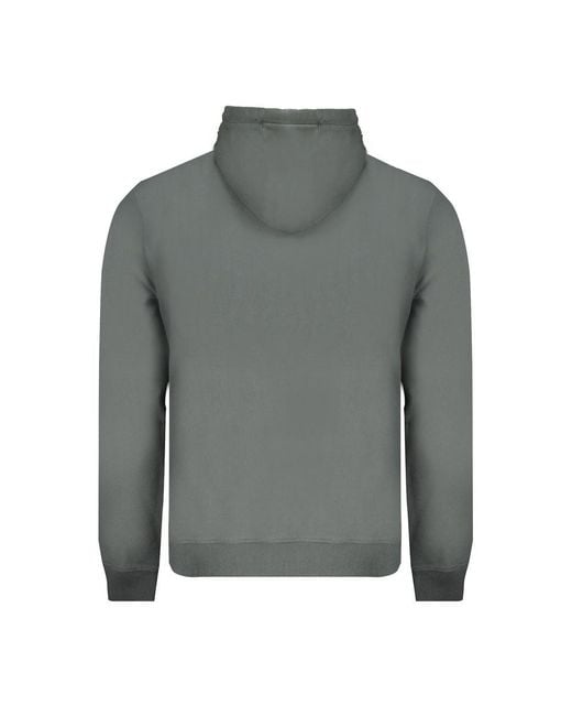 Napapijri Gray Green Cotton Men Sweater for men