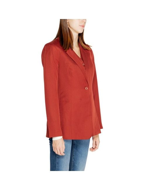 Vero Moda Red Polyester Blazer