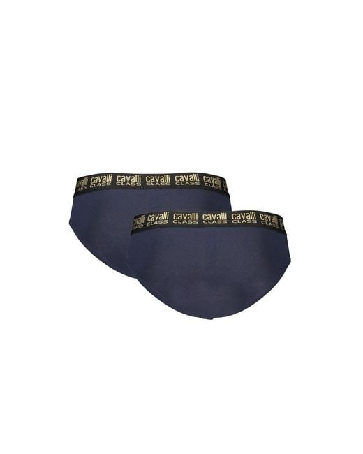 Roberto Cavalli Blue Cotton Men's Briefs for men