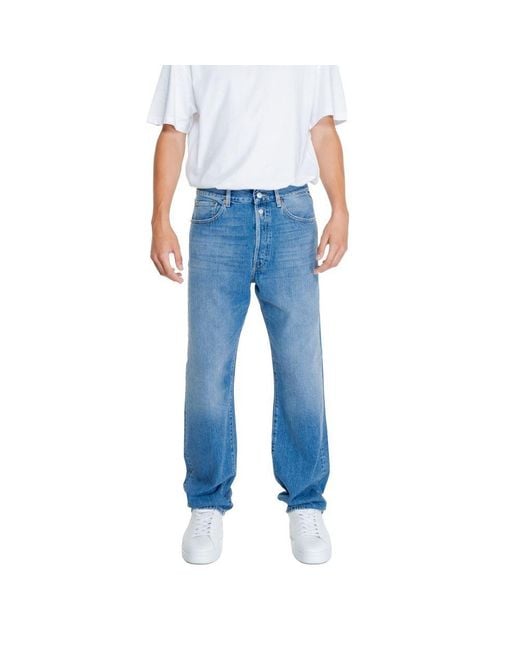 Replay Blue Cotton Jeans & Pant for men