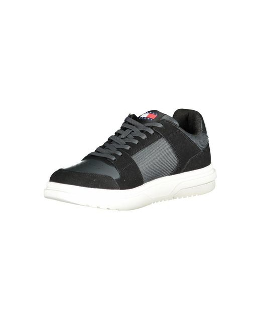 Tommy Hilfiger Black Polyester Sneaker for men