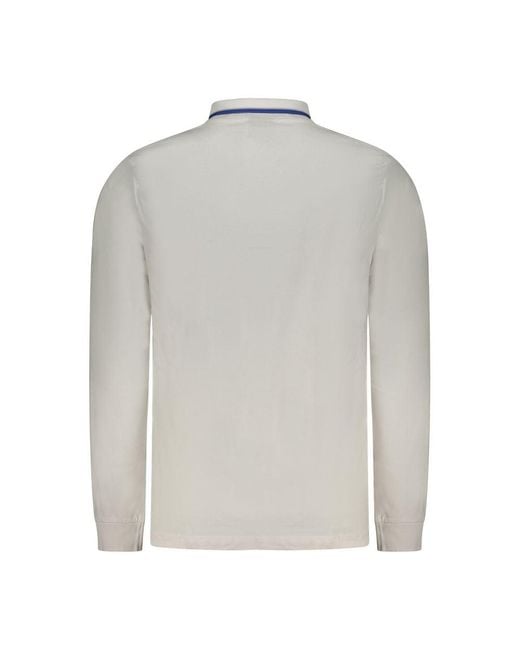 Norway 1963 Gray Bianco Cotton Men Polo Shirt for men