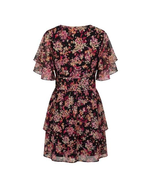 Trussardi Red Black Polyester Dress