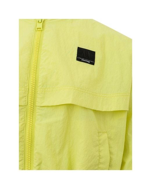 ARMANI EXCHANGE Yellow Polyamide Jackets & Coat