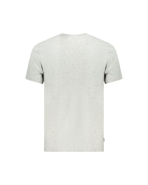 Timberland White Gray Cotton Men T for men