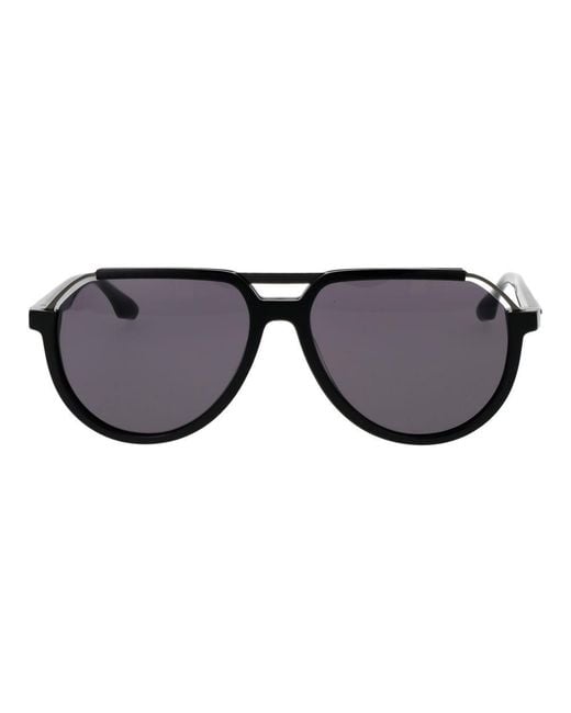 Trussardi Black Acetate & Stainless Steel Sunglasses for men