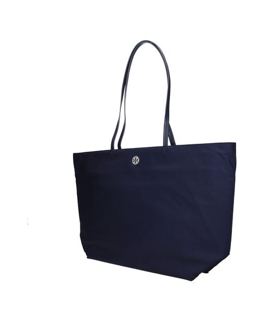 Tory Burch Blue Fabric Shoulder Bag