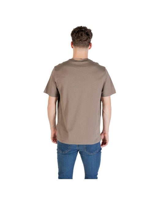 Calvin Klein Gray Brown Cotton T for men
