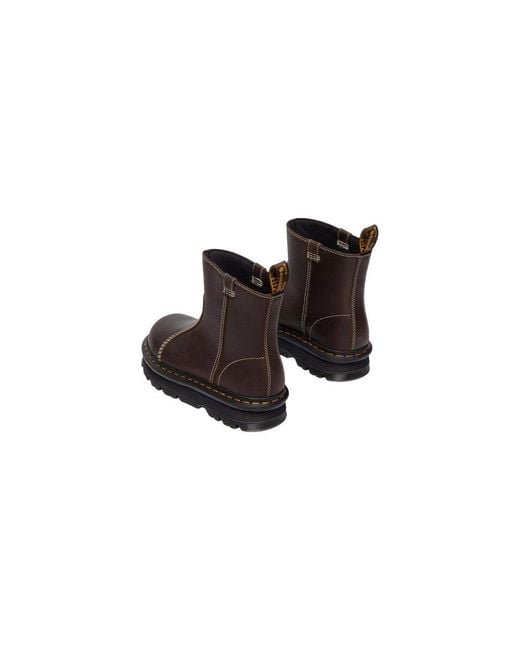 Dr. Martens Brown Leather Ankle Boots