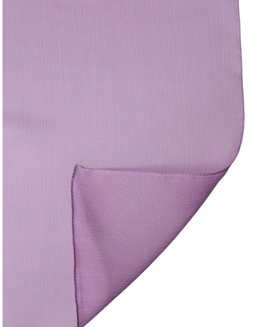 Dolce & Gabbana Pink Silk Fringes Neck Wrap Foulard Scarf main image 0