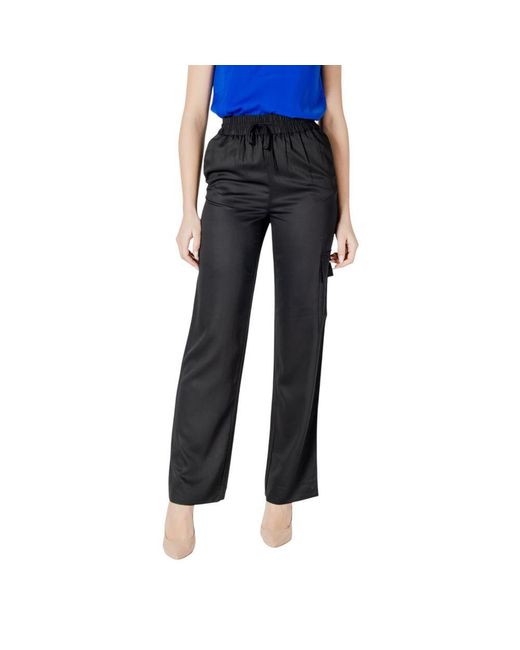 Calvin Klein Black Viscose Jeans & Pant