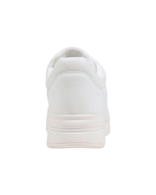 Guess White Polyethylene Platform Sneakers