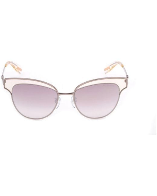 Trussardi Pink Silver Metal Sunglasses
