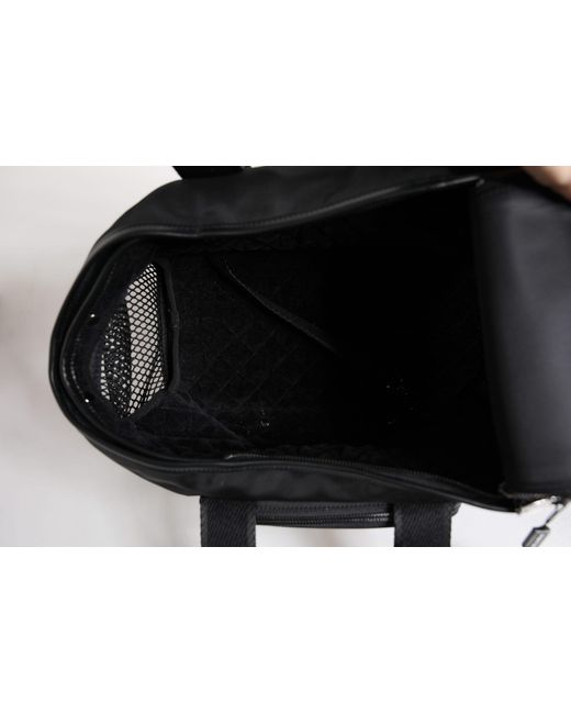 Dolce & Gabbana Black Shoulder Strap Pet Carry Logo Plaque Bag for men