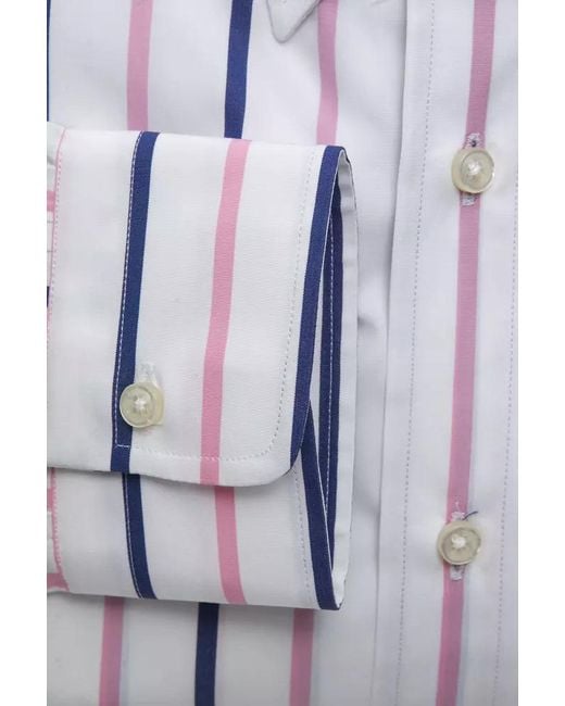 Robert Friedman Blue Cotton Shirt for men