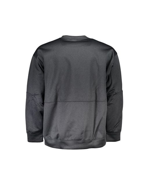 Calvin Klein Gray Sleek Crew Neck Tech Sweatshirt for men
