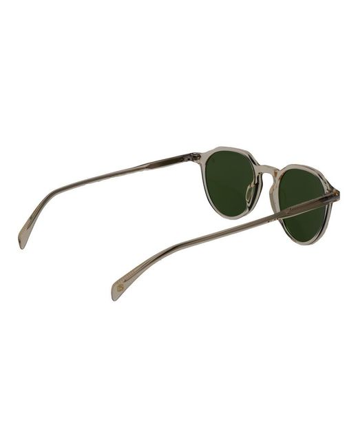 David Beckham Green Beige Acetate Sunglasses for men
