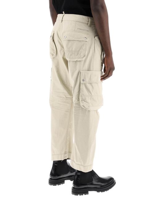 DSquared² Natural Multi-Pocket Cargo Pants for men