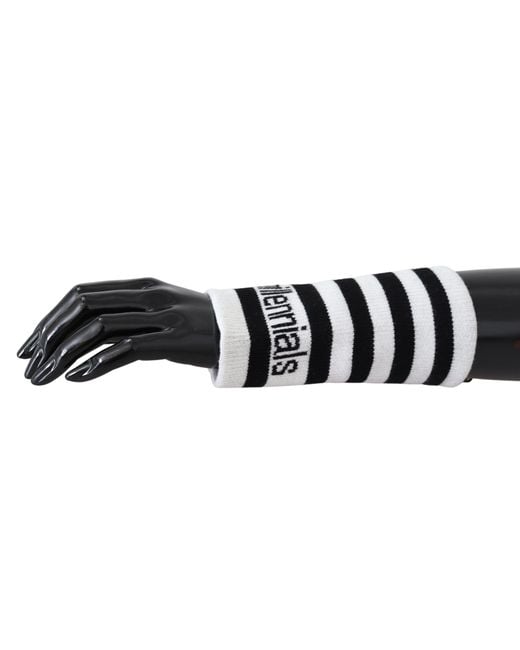 Dolce & Gabbana Black Wool Dgmillennials Wristband Wrap for men