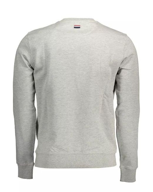 U.S. POLO ASSN. Gray Cotton Sweater for men