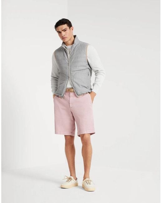 Brunello Cucinelli Multicolor Wool Sleveless Jacket for men