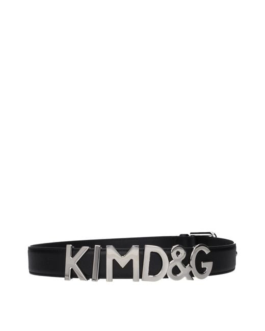 Dolce & Gabbana Black Dolce&Gabbana Leather Belt