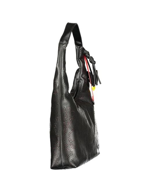 Desigual Gray Nero Poliuretano Handbag