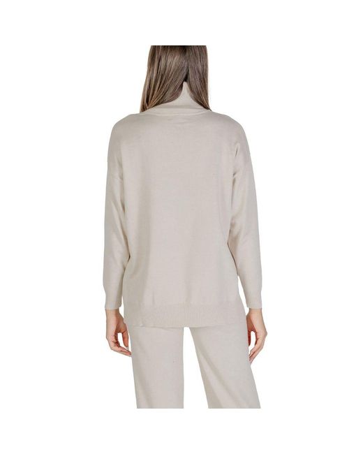 CLERÉ Gray Beige Viscose Turtleneck