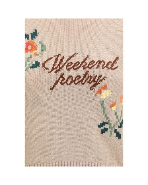 Max Mara Natural Beige Cotton Sweatshirt