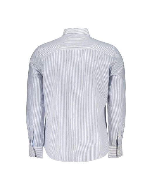 North Sails Blue Cotton Men's Shirt for men