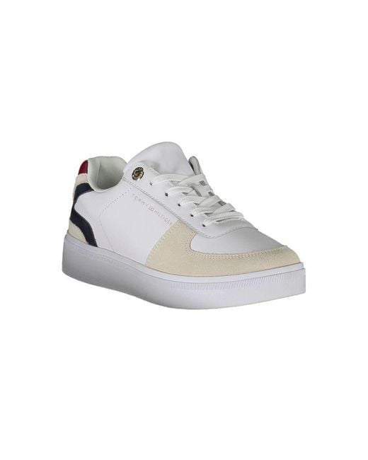Tommy Hilfiger White Polyester Sneaker