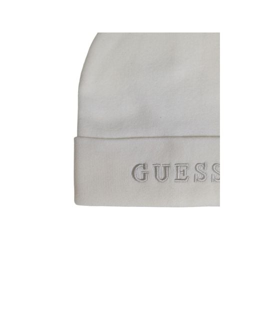 Guess White Cream Acrylic Hat