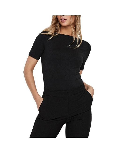 Vero Moda Black Viscose Tops & T