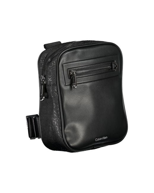 Calvin Klein Black Sleek Urban Shoulder Bag With Contrast Details for men