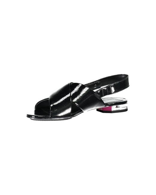 Calvin Klein Black Flat Sandals