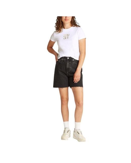Calvin Klein White Cotton Rigenerato Tops & T