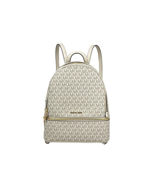 Michael Kors Black Rhea Medium Pvc Backpack Bookbag