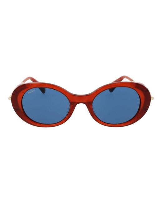 Max Mara Blue Multicolor Acetate Sunglasses