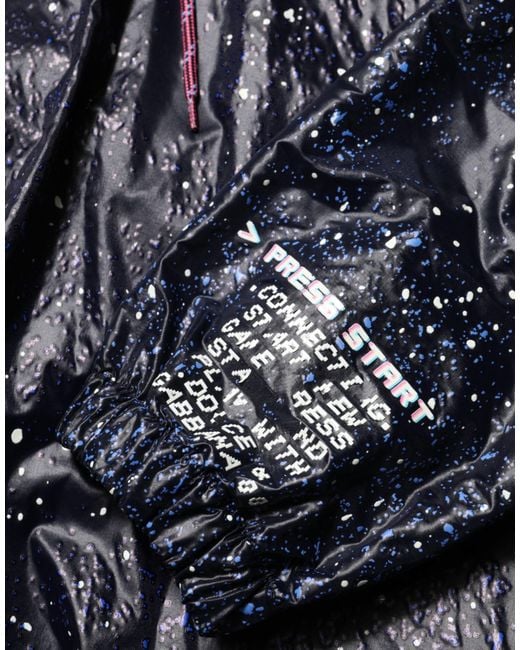 Dolce & Gabbana Blue D&G Game Hooded Sweatshirt Sweater Clothing for men