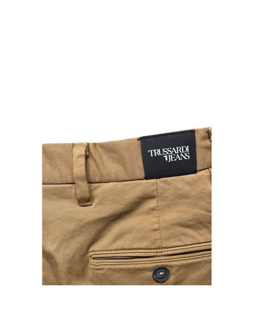 Trussardi Natural Beige Cotton Men Pants for men