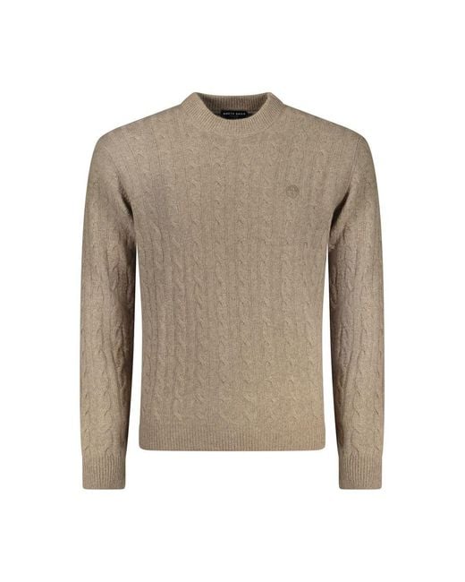 North Sails Gray Marrone Poliammide Men Sweater for men