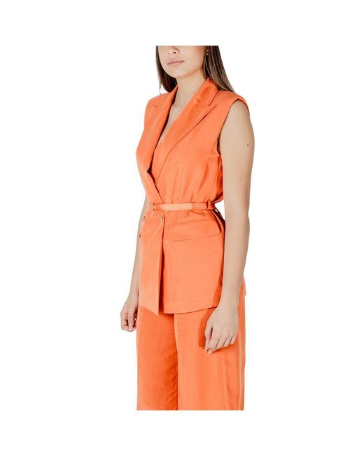Liu Jo Orange Lyocell Vest