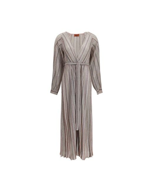 Missoni Gray Multicolor Viscose Long Dress
