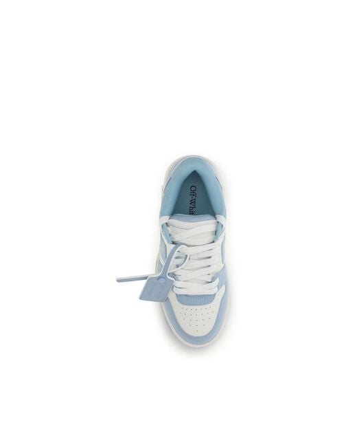 Off-White c/o Virgil Abloh Blue Calf Leather Bos Taurus Sneakers - Eu36/us6